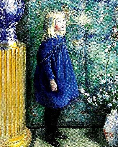 Carl Larsson portratt av vult och ulla France oil painting art